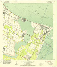 Oso Creek NE Texas Historical topographic map, 1:24000 scale, 7.5 X 7.5 Minute, Year 1951