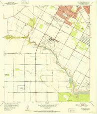 Oso Creek NW Texas Historical topographic map, 1:24000 scale, 7.5 X 7.5 Minute, Year 1951