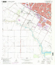 Oso Creek NW Texas Historical topographic map, 1:24000 scale, 7.5 X 7.5 Minute, Year 1968