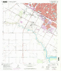 Oso Creek NW Texas Historical topographic map, 1:24000 scale, 7.5 X 7.5 Minute, Year 1968