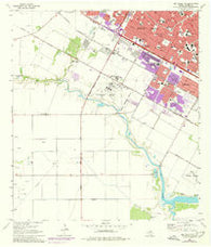 Oso Creek NW Texas Historical topographic map, 1:24000 scale, 7.5 X 7.5 Minute, Year 1968