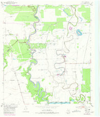 Otey Texas Historical topographic map, 1:24000 scale, 7.5 X 7.5 Minute, Year 1953