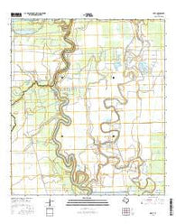 Otey Texas Current topographic map, 1:24000 scale, 7.5 X 7.5 Minute, Year 2016