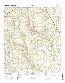 Otto Texas Current topographic map, 1:24000 scale, 7.5 X 7.5 Minute, Year 2016