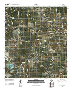 Outlaw Pond Texas Historical topographic map, 1:24000 scale, 7.5 X 7.5 Minute, Year 2010