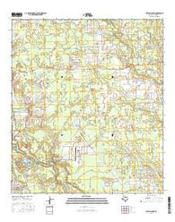 Outlaw Pond Texas Current topographic map, 1:24000 scale, 7.5 X 7.5 Minute, Year 2016