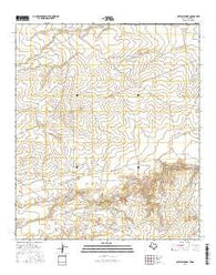 Outlaw Spring Texas Current topographic map, 1:24000 scale, 7.5 X 7.5 Minute, Year 2016