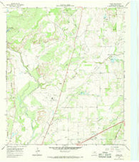 Owens Texas Historical topographic map, 1:24000 scale, 7.5 X 7.5 Minute, Year 1966