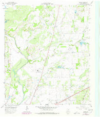 Owens Texas Historical topographic map, 1:24000 scale, 7.5 X 7.5 Minute, Year 1966