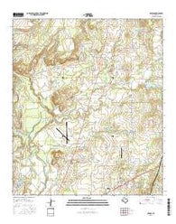 Owens Texas Current topographic map, 1:24000 scale, 7.5 X 7.5 Minute, Year 2016