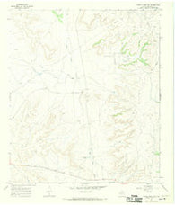 Owens Creek NW Texas Historical topographic map, 1:24000 scale, 7.5 X 7.5 Minute, Year 1967
