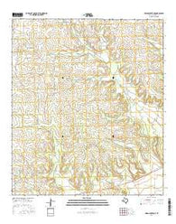 Owens Creek NE Texas Current topographic map, 1:24000 scale, 7.5 X 7.5 Minute, Year 2016