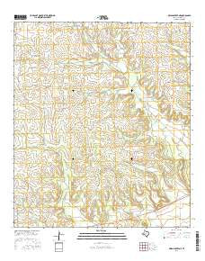 Owens Creek NE Texas Current topographic map, 1:24000 scale, 7.5 X 7.5 Minute, Year 2016
