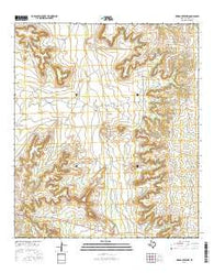 Owens Creek NW Texas Current topographic map, 1:24000 scale, 7.5 X 7.5 Minute, Year 2016