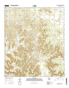 Owens Creek SE Texas Current topographic map, 1:24000 scale, 7.5 X 7.5 Minute, Year 2016