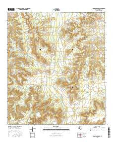 Owens Creek SW Texas Current topographic map, 1:24000 scale, 7.5 X 7.5 Minute, Year 2016