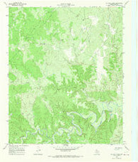 Ox Yoke Creek Texas Historical topographic map, 1:24000 scale, 7.5 X 7.5 Minute, Year 1966