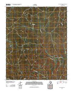 Ox Yoke Creek Texas Historical topographic map, 1:24000 scale, 7.5 X 7.5 Minute, Year 2010