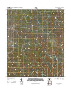 Ox Yoke Creek Texas Historical topographic map, 1:24000 scale, 7.5 X 7.5 Minute, Year 2012