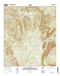 Oxford Texas Current topographic map, 1:24000 scale, 7.5 X 7.5 Minute, Year 2016