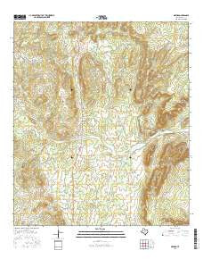 Oxford Texas Current topographic map, 1:24000 scale, 7.5 X 7.5 Minute, Year 2016