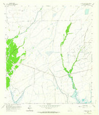 Oyster Bayou Texas Historical topographic map, 1:24000 scale, 7.5 X 7.5 Minute, Year 1961