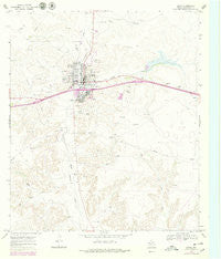 Ozona Texas Historical topographic map, 1:24000 scale, 7.5 X 7.5 Minute, Year 1967