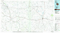 Ozona Texas Historical topographic map, 1:100000 scale, 30 X 60 Minute, Year 1985