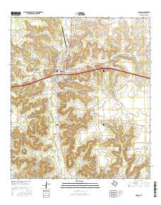 Ozona Texas Current topographic map, 1:24000 scale, 7.5 X 7.5 Minute, Year 2016