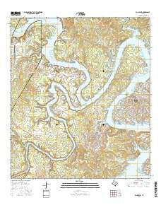 Pace Bend Texas Current topographic map, 1:24000 scale, 7.5 X 7.5 Minute, Year 2016