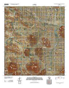 Packsaddle Mountain Texas Historical topographic map, 1:24000 scale, 7.5 X 7.5 Minute, Year 2010