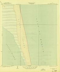 Padre Island NO. 2 Texas Historical topographic map, 1:31680 scale, 7.5 X 7.5 Minute, Year 1935
