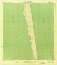 Padre Island No 1 Texas Historical topographic map, 1:31680 scale, 7.5 X 7.5 Minute, Year 1935