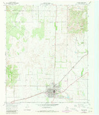 Paducah Texas Historical topographic map, 1:24000 scale, 7.5 X 7.5 Minute, Year 1967
