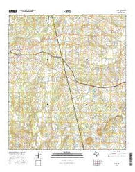 Paige Texas Current topographic map, 1:24000 scale, 7.5 X 7.5 Minute, Year 2016