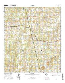 Paige Texas Current topographic map, 1:24000 scale, 7.5 X 7.5 Minute, Year 2016