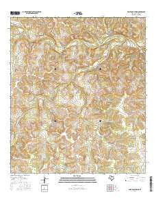 Paint Rock Spring Texas Current topographic map, 1:24000 scale, 7.5 X 7.5 Minute, Year 2016