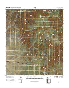 Paisano Texas Historical topographic map, 1:24000 scale, 7.5 X 7.5 Minute, Year 2012