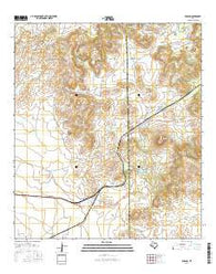 Paisano Texas Current topographic map, 1:24000 scale, 7.5 X 7.5 Minute, Year 2016