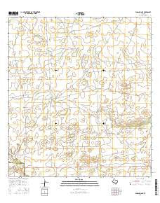 Paisano Lake Texas Current topographic map, 1:24000 scale, 7.5 X 7.5 Minute, Year 2016