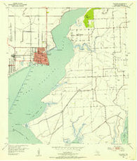 Palacios Texas Historical topographic map, 1:24000 scale, 7.5 X 7.5 Minute, Year 1952