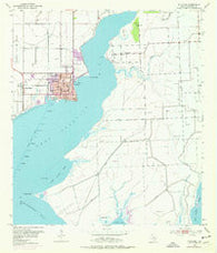 Palacios Texas Historical topographic map, 1:24000 scale, 7.5 X 7.5 Minute, Year 1952