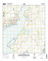 Palacios Texas Current topographic map, 1:24000 scale, 7.5 X 7.5 Minute, Year 2016
