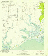 Palacios NE Texas Historical topographic map, 1:24000 scale, 7.5 X 7.5 Minute, Year 1952