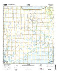 Palacios NE Texas Current topographic map, 1:24000 scale, 7.5 X 7.5 Minute, Year 2016