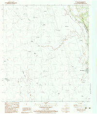 Palafox SW Texas Historical topographic map, 1:24000 scale, 7.5 X 7.5 Minute, Year 1983