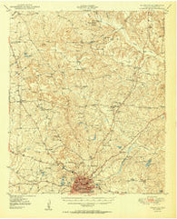 Palestine Texas Historical topographic map, 1:62500 scale, 15 X 15 Minute, Year 1950