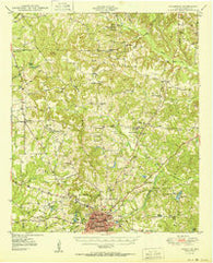 Palestine Texas Historical topographic map, 1:62500 scale, 15 X 15 Minute, Year 1950