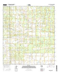 Palito Blanco Texas Current topographic map, 1:24000 scale, 7.5 X 7.5 Minute, Year 2016