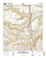 Palmer Texas Current topographic map, 1:24000 scale, 7.5 X 7.5 Minute, Year 2016